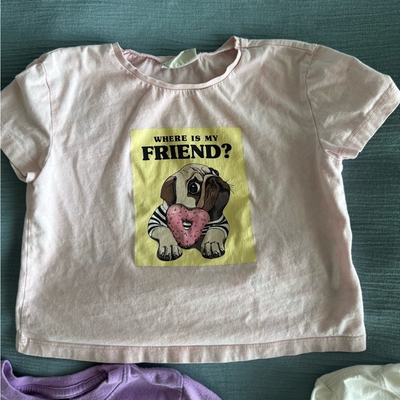🛎️ Clearance 3 Bundle Girls Shirt 2/Cat&Jack size 4T 1/LCWaikiki 4-5Years - Picture 5 of 9